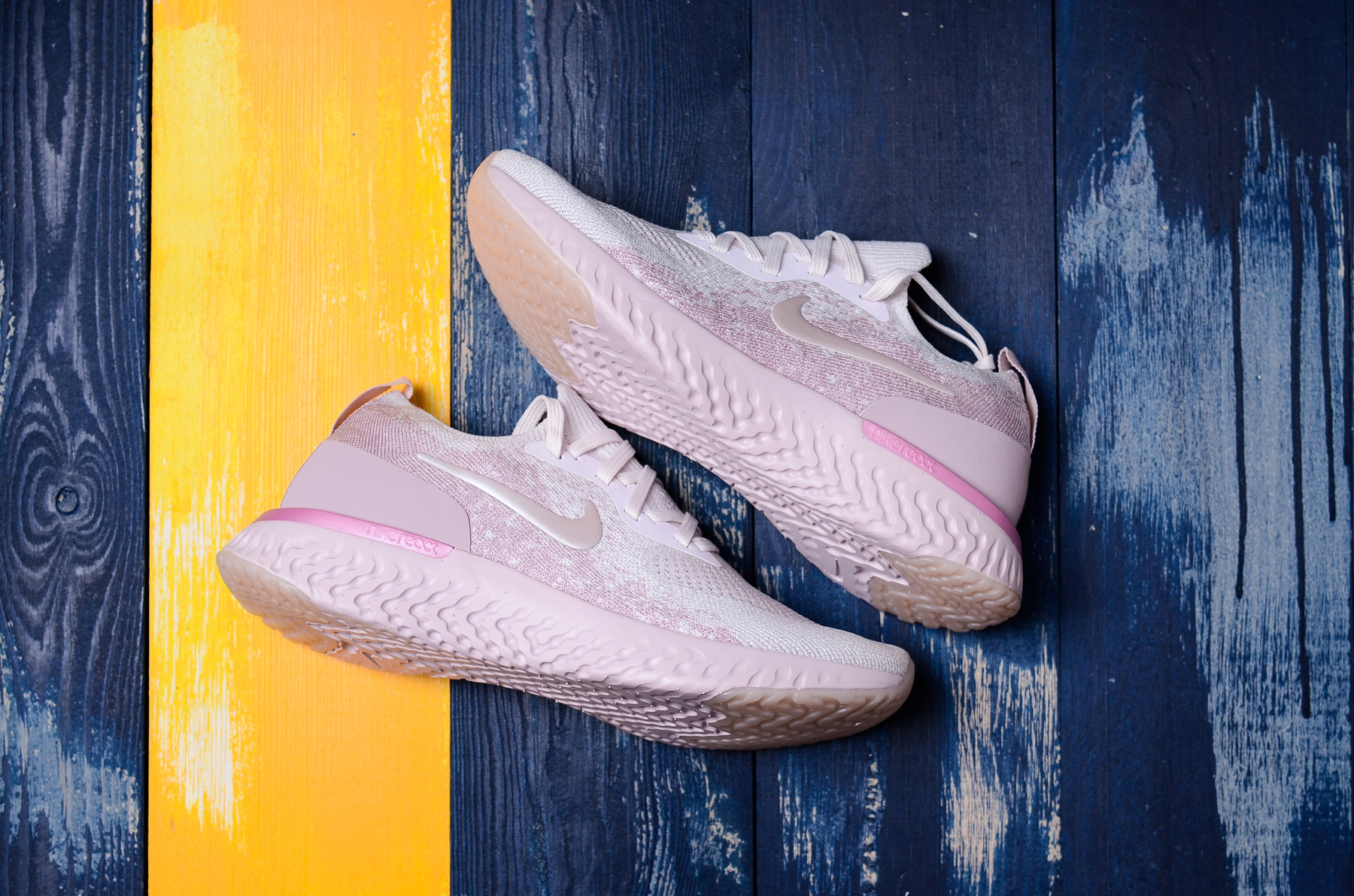 Women Nike Epic React Flyknit Pink Shoes